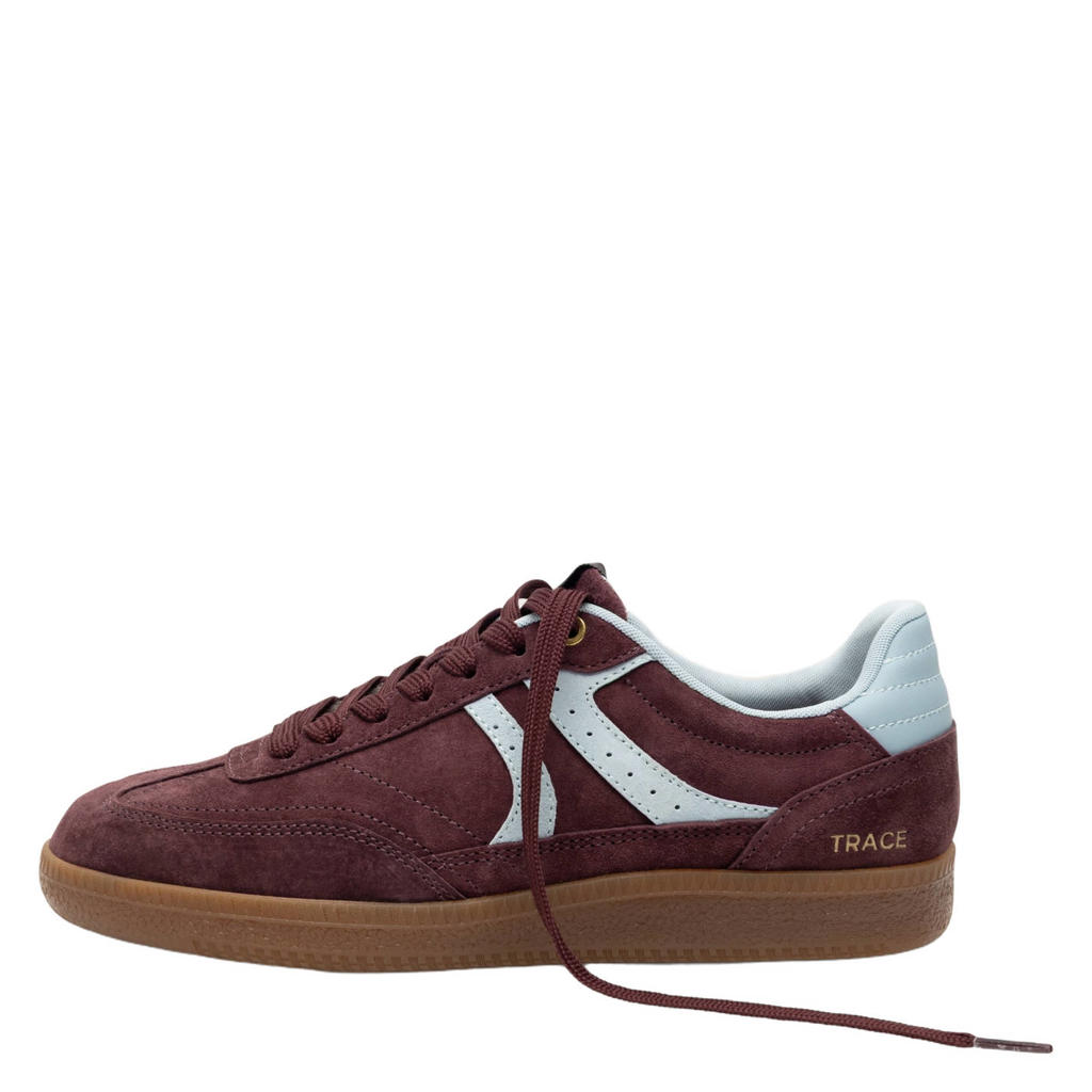 Boax Trace imitatieleren sneakers - donkerpaars