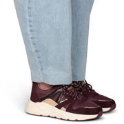 thumbnail: POSH by Poelman Carocel imitatieleren sneakers - aubergine