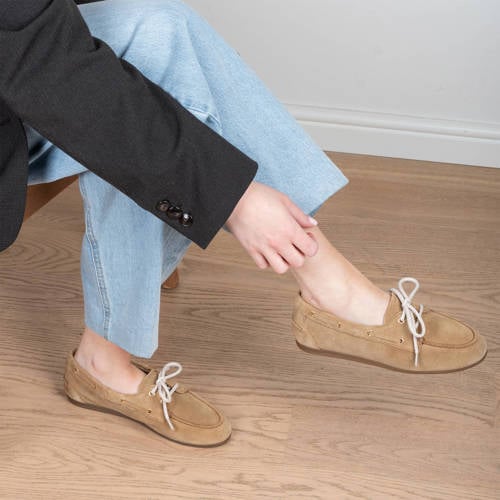 PS Poelman Mira suède bootschoenen camel