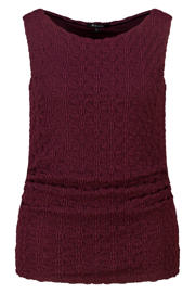 thumbnail: MS Mode top met textuur donkerrood