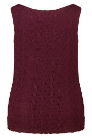 thumbnail: MS Mode top met textuur donkerrood