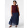 MS Mode top met textuur donkerrood