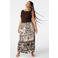 MS Mode top met textuur bruin