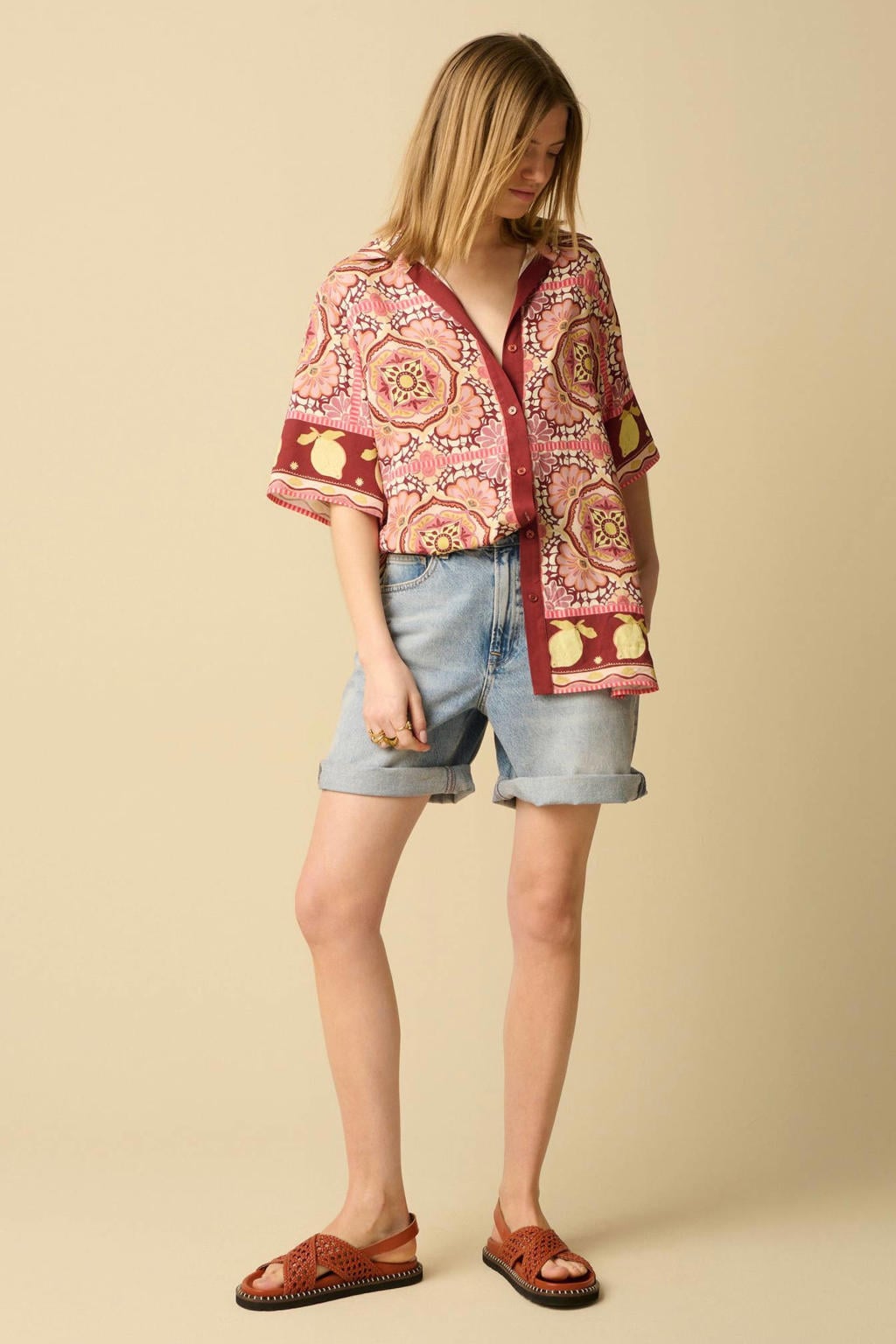 Sissy-Boy blouse met print - roze