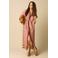 Sissy-Boy viscose blousejurk met ceintuur en print - roze