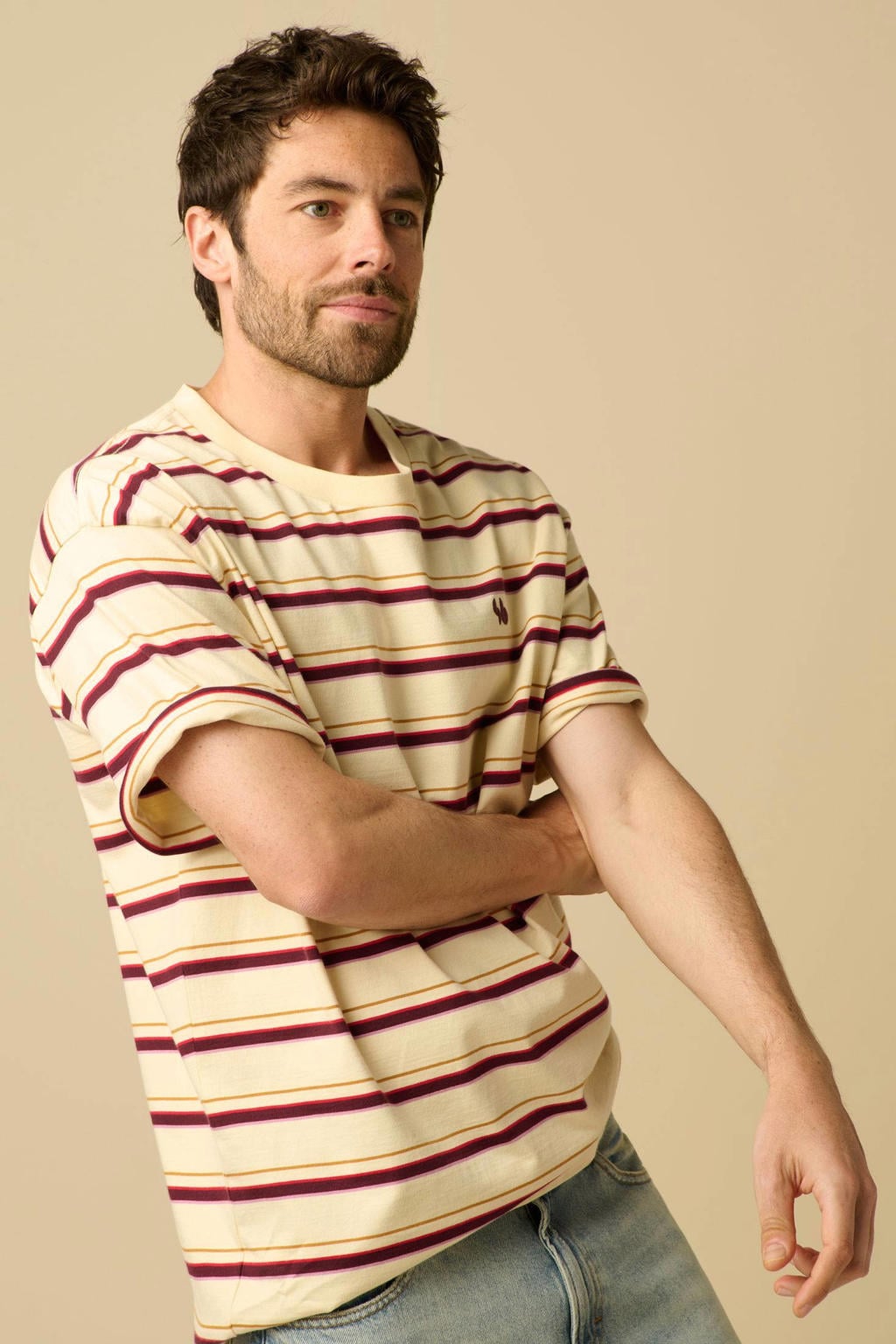 Sissy-Boy relaxed fit gestreept T-shirt - wit