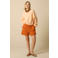 Sissy-Boy straight fit short met linnen - oranje
