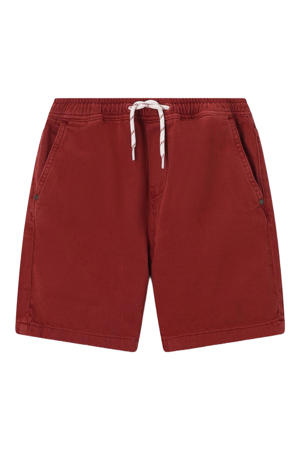 denim short donkerrood