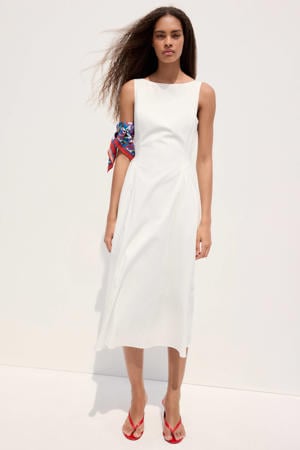midi zomerjurk - wit