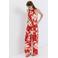 Mango gebloemde jumpsuit - rood