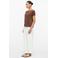 s.Oliver BLACK LABEL regular fit top met open rug - bruin
