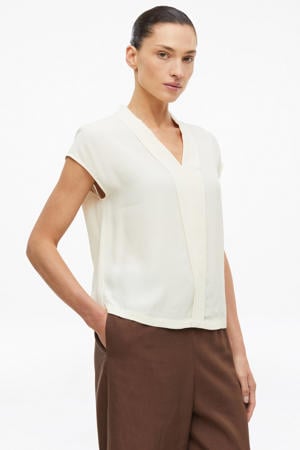 regular fit top - ecru