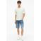 s.Oliver straight leg denim short - lichtblauw