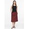 s.Oliver relaxed fit midi rok - donkerrood