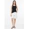 s.Oliver regular waist loose fit korte broek - wit