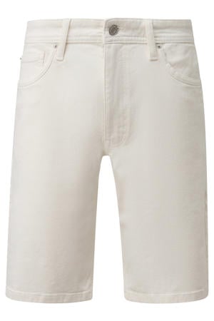 regular fit denim short - wit