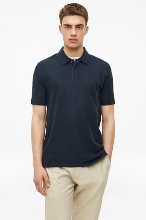 regular fit polo - blauwzwart