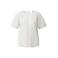 s.Oliver Curve linnen top met cut-out Plus Size - wit