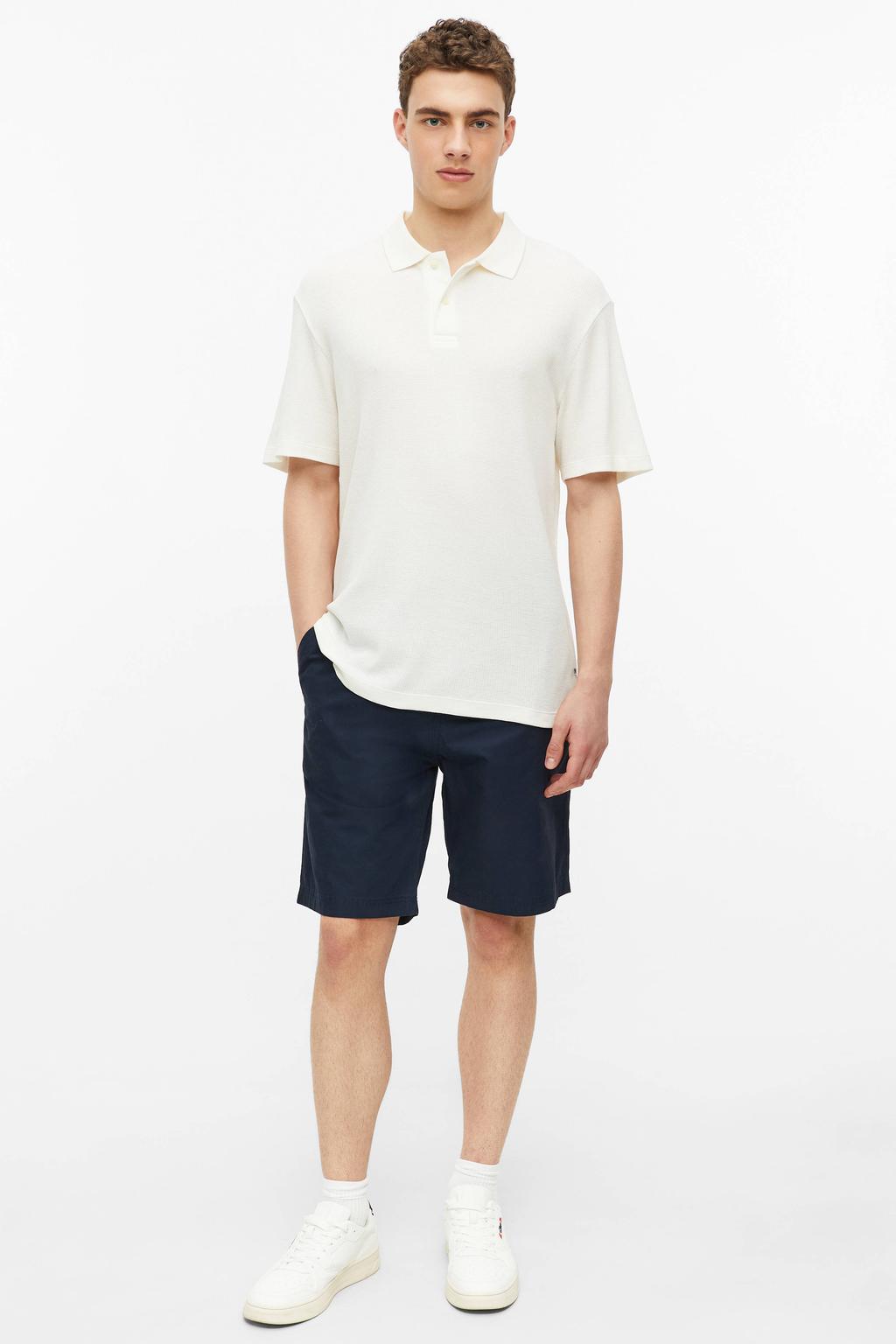 s.Oliver straight leg bermuda korte broek - blauwzwart
