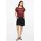 s.Oliver relaxed fit top met print - donkerrood