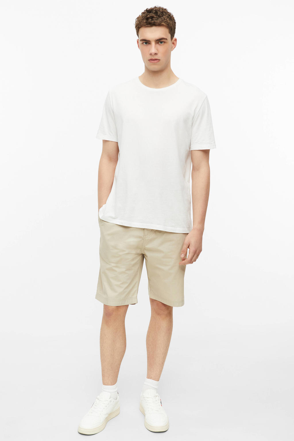 s.Oliver straight leg bermuda short - beige