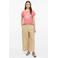 s.Oliver relaxed fit top met print - koraalrood