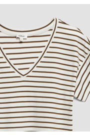 thumbnail: s.Oliver relaxed fit gestreepte T-shirt - bruin