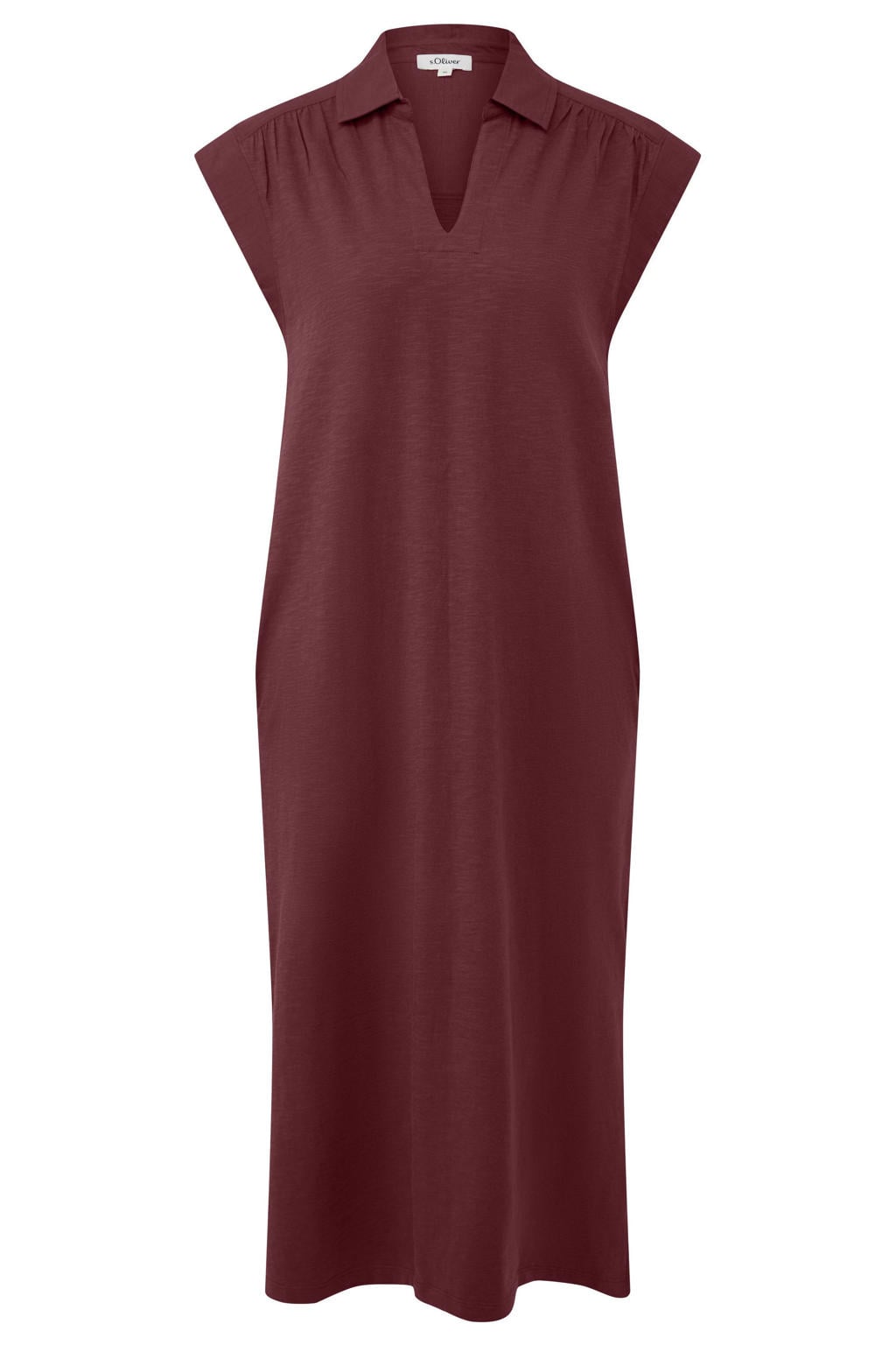 s.Oliver midi jurk - donkerrood