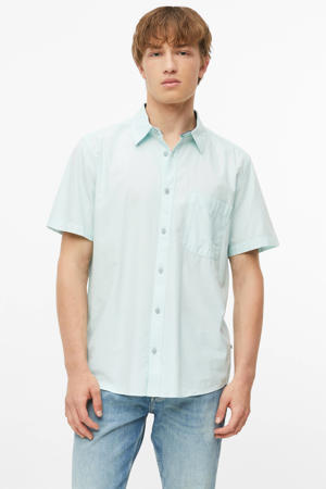 modal regular fit overhemd - turquoise