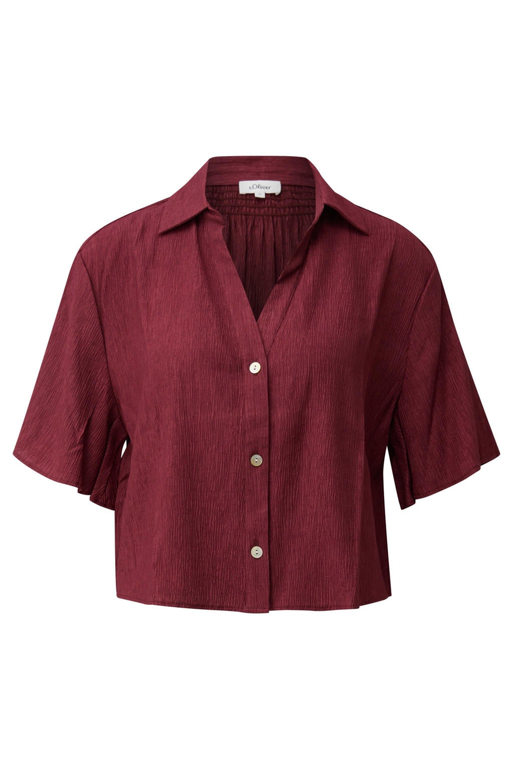 s.Oliver viscose blouse - donkerrood