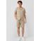 s.Oliver regular fit gehaakte overhemd - beige