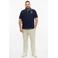 s.Oliver Big Size regular fit polo met print - blauwzwart