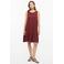 s.Oliver relaxed fit mini jurk - donkerrood