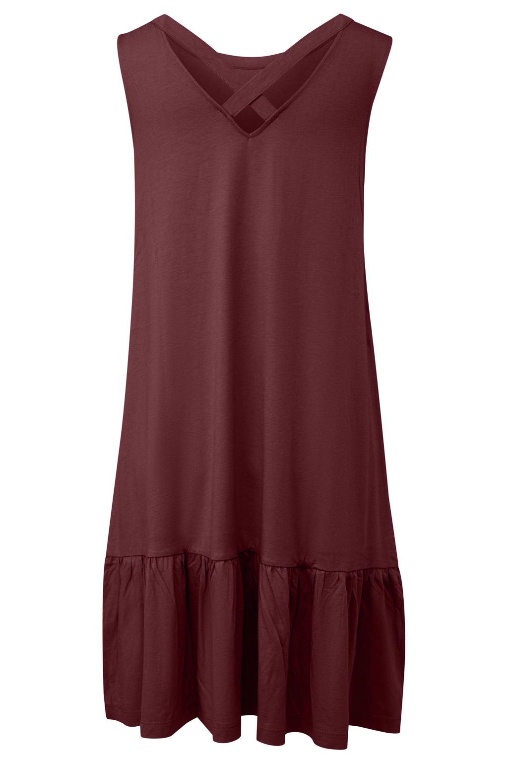s.Oliver relaxed fit mini jurk - donkerrood