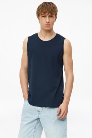 regular fit tanktop - donkerblauw