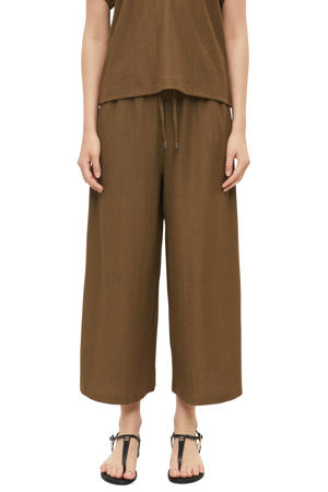 wide leg broek - bruin