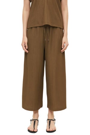 wide leg broek - bruin