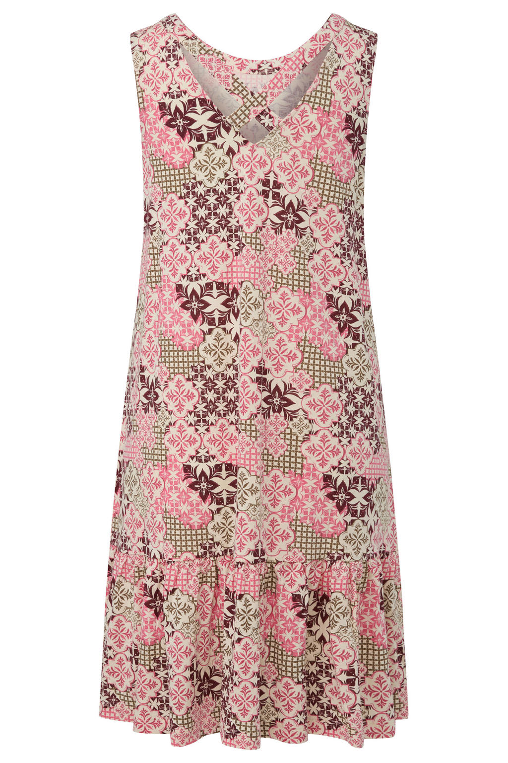s.Oliver modal relaxed fit mini jurk - meerkleurig