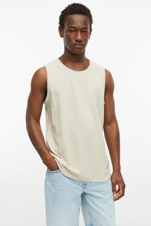 regular fit tanktop - beige