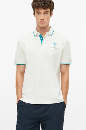 regular fit polo - wit