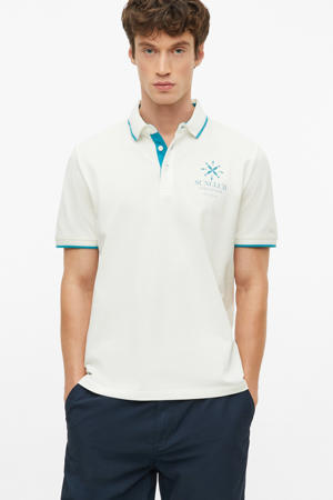 regular fit polo - wit