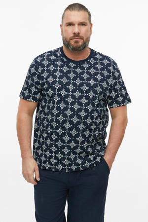 regular fit T-shirt met print - blauw