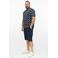 s.Oliver Big Size regular fit T-shirt met print - blauw