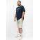 s.Oliver Big Size regular fit T-shirt met print - donkerblauw