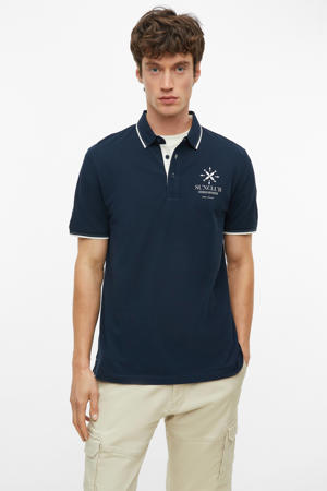 regular fit polo - blauwzwart