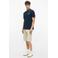 s.Oliver regular fit polo - blauwzwart