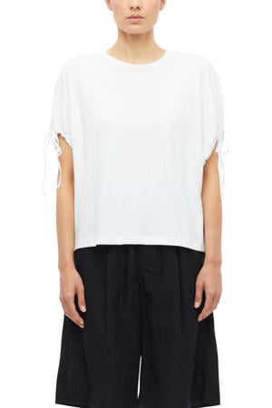 relaxed fit top met vleermuismouwen - wit