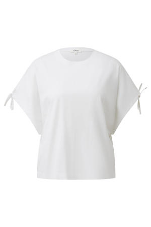 relaxed fit top met vleermuismouwen - wit