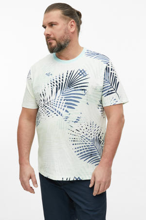 regular fit T-shirt met print - turquoise