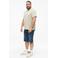 s.Oliver Big Size regular fit T-shirt met print - beige